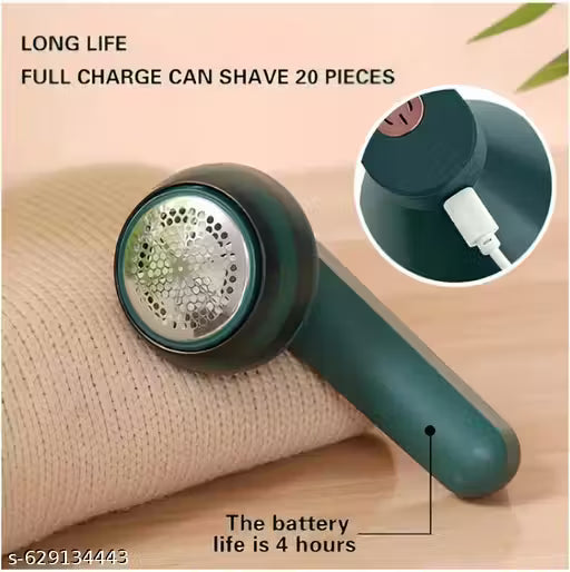 Homvera Electric Lint Remover for Clothes | Fabric Shaver with Stainless Steel Blades | Portable Rechargeable Sweater & Wool Defuzzer for Cotton, Woolen & Winter Wear