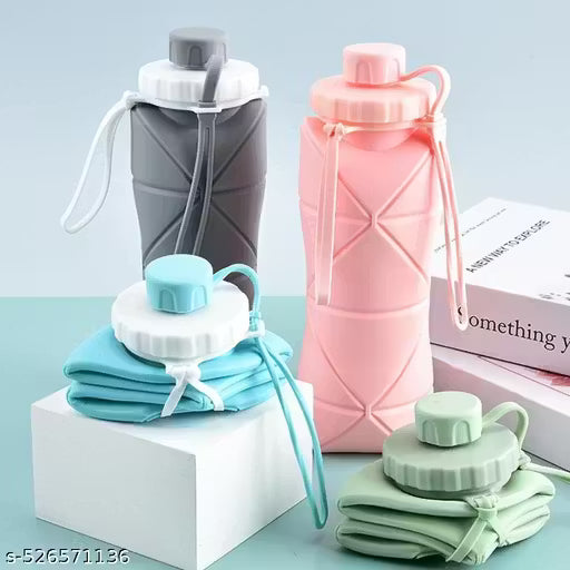 Silicone Portable Foldable Leak Proof Water Bottle|Gym Sports Water Bottle